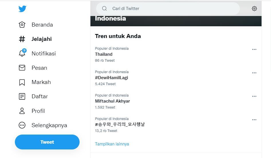 Hastag Dewi Hamil Lagi Trending di twitter