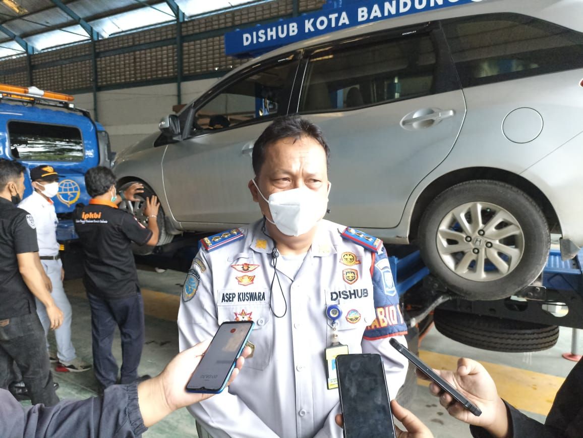 Kepala Bidang Pengendalian dan Ketertiban Transportasi (PDKT) Dishub Kota Bandung, Asep Kuswara