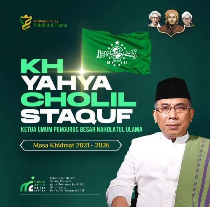 KH Yahya Cholil Staquf, Terpilih Jadi Ketua Umum PBNU 2021-2026 ...