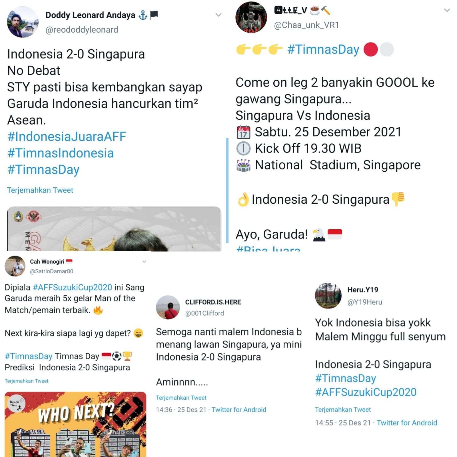Prediksi Netizen trending, Indonesia cukur Singapura 2-0