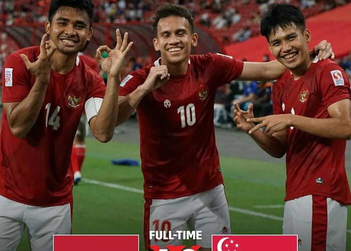 Menegangkan, Timnas Indonesia Menang Skor 4-2 Saat Melawan Singapura