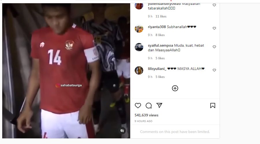 Video Asnawi Tampak Berdzikir Sebelum Tanding, Yusuf Mansur: Maasyaallah Kapten, Anak Muda Idaman Banget