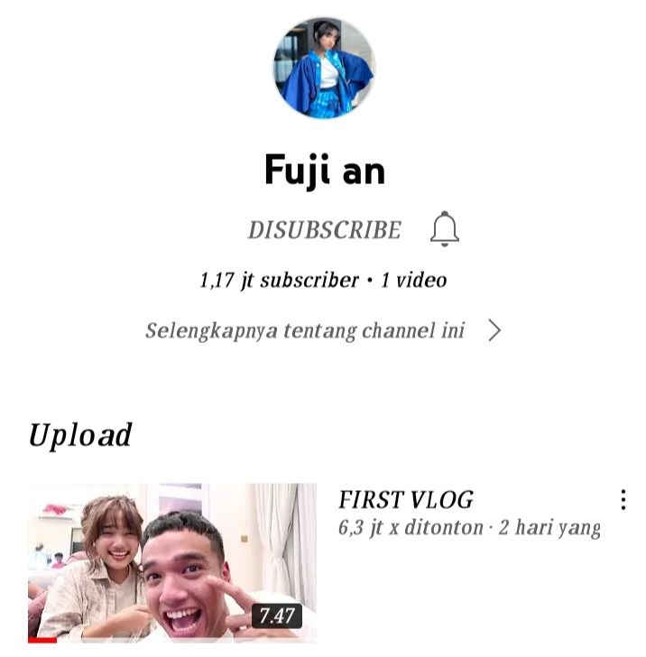 Satu Juta Lebih Subcribers Dalam Waktu 3 Hari, YouTube Fuji Utami Dikabarkan Penambahan Tercepat di Indonesia