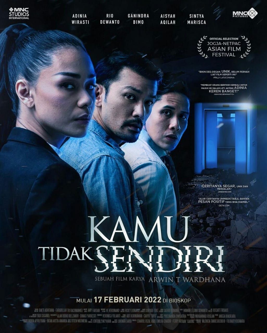 Sinopsis Film Kamu Tidak Sendiri, Drama Thriller yang Tayang 17 Februari 2022 - Kabar Banten