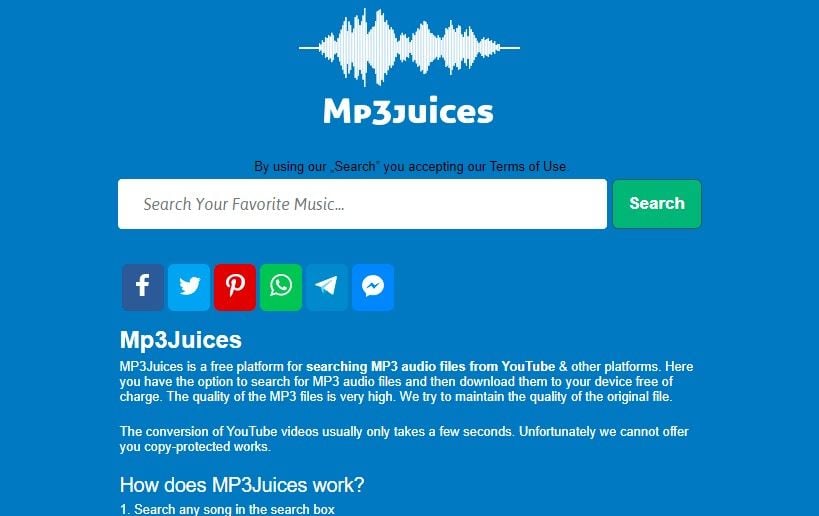 Mp3Juice Music Download Mp3 Gratis dari Youtube, Unduh Mp3 Sekali Klik Tanpa Aplikasi