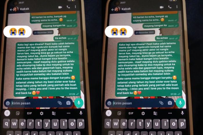 WhatsApp Vanessa Angel Masih Online! Mayang Chat Ngaku Sedih dan Nangis Terus 'Tak Kuat', Ada Apa?