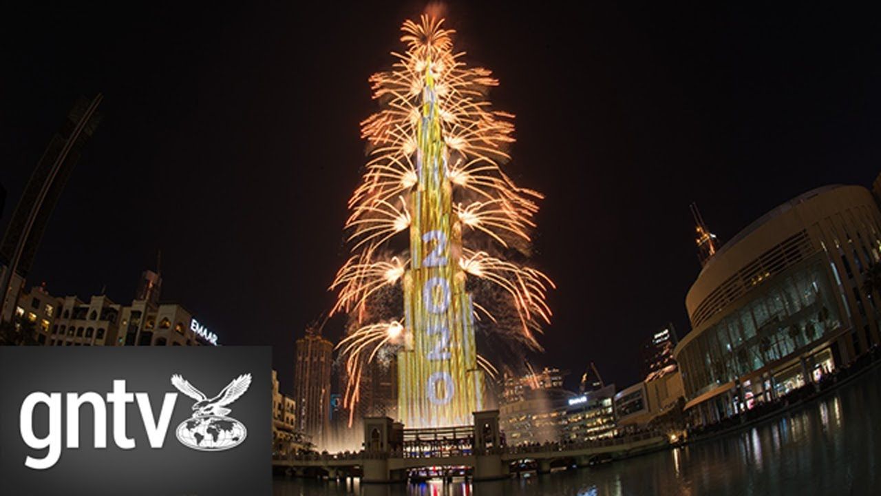Kemeriahan Perayaan Tahun Baru di Kota Dubai Uni Emirat Arab (UEA)