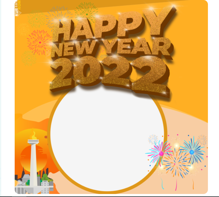 Link Twibbon Tahun Baru 2022 Gratis. /Twibbonize.com