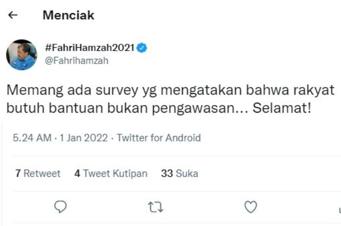 Waketum Partai Gelora, Fahri Hamzah menanggapi paket beras bertuliskan 'Mbak Puan' yang dibagikan PDIP.*