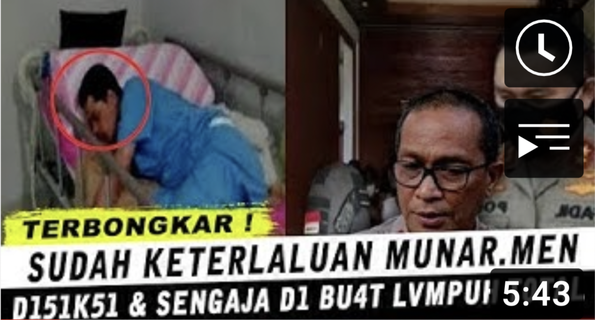 Video yang mengatakan Munarman disiksa dan sengaja dibuat lumpuh