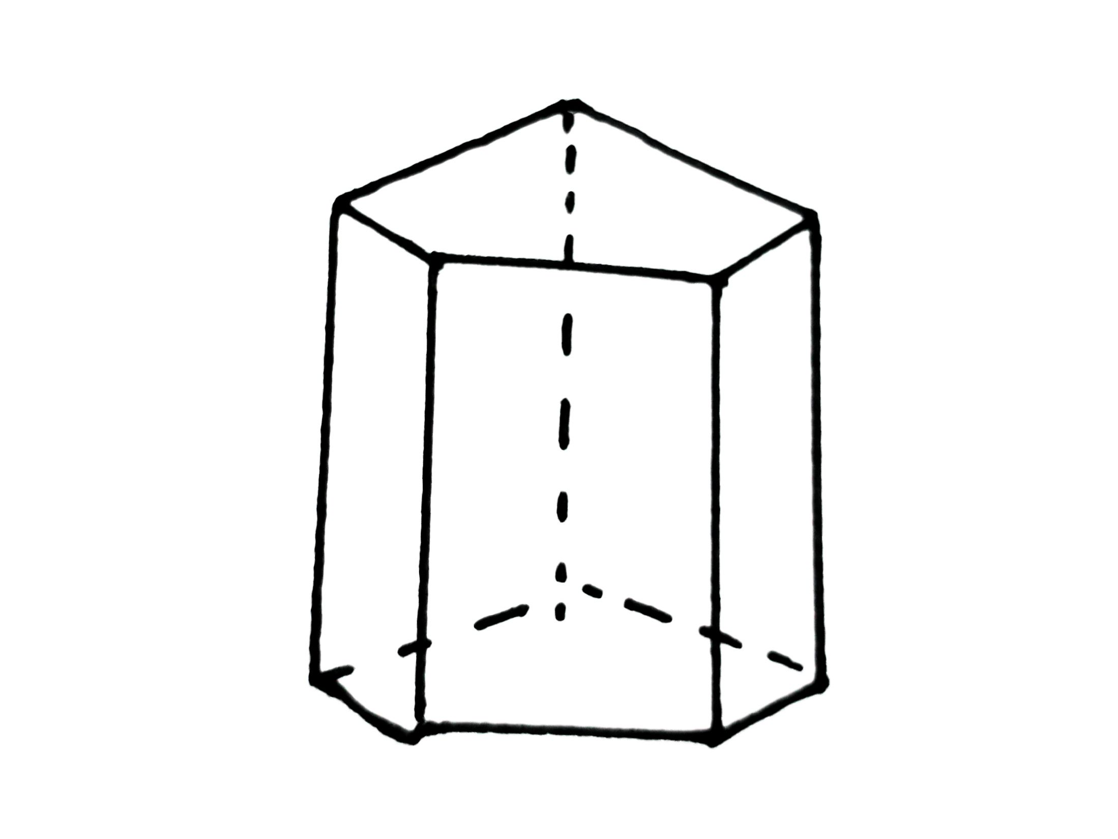 ilustrasi prisma segilima