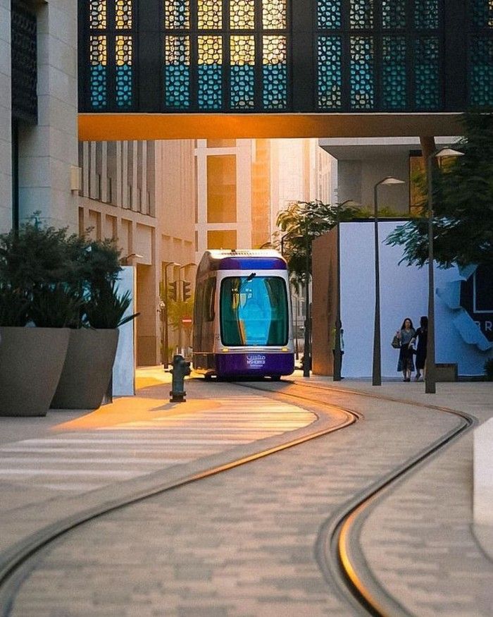Bus Rapid Transit (BRT) yang tengah diuji coba . /Instagram @doha