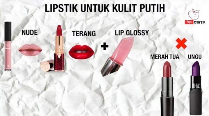 Tips Lipstik untuk Kulit Putih