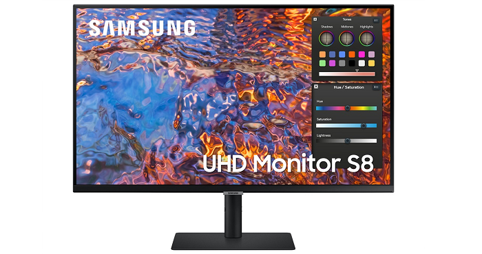 UHD Monitor S8 merupakan monitor terbaru dari Samsung dengan opsi layar berukuran 27 inci dan juga 32 inci.