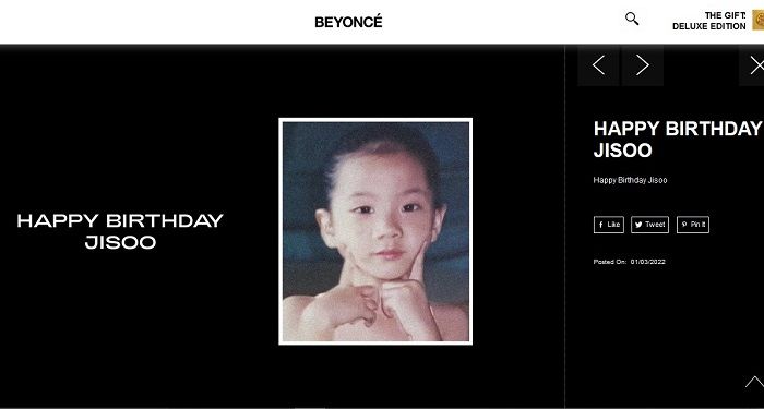 Beyonce juga rayakan ulang tahun Jisoo BLACKPINK
