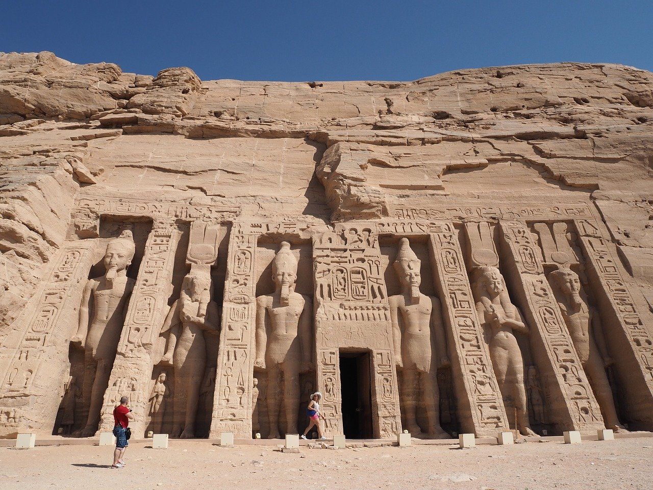 Potret Kuil Abu Simbel di Mesir