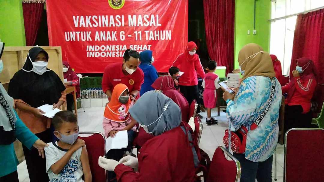 Binda Jateng kembali gelar vaksinasi untuk kelima kalinya dengan sasaran anak usia 6-11 tahun di 4 wilayah yaitu Banyumas, Purworejo, Magelang dan Kota Semarang, hari Sabtu 8 Januari 2022. / Binda Jateng