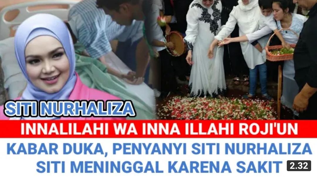 Thumbnail video yang menyebutkan bahwa Siti Nurhaliza meninggal dunia