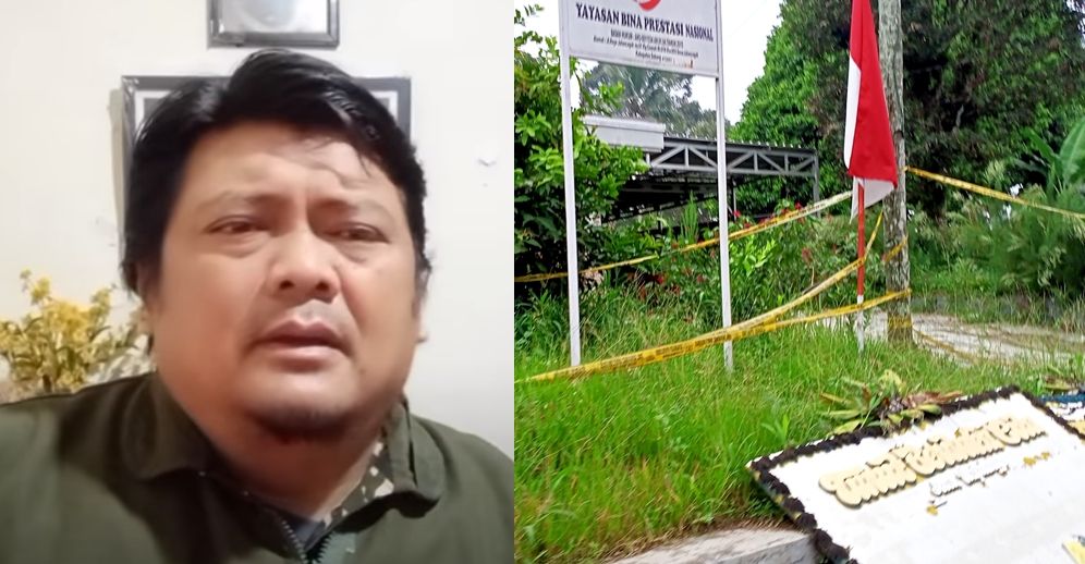 YouTuber Fredy Sudaryanto dan rumah kejadian pembunuhan sekaligus kantor Yayasan Bina Prestasi Nasional di Jalancagak, Subang.