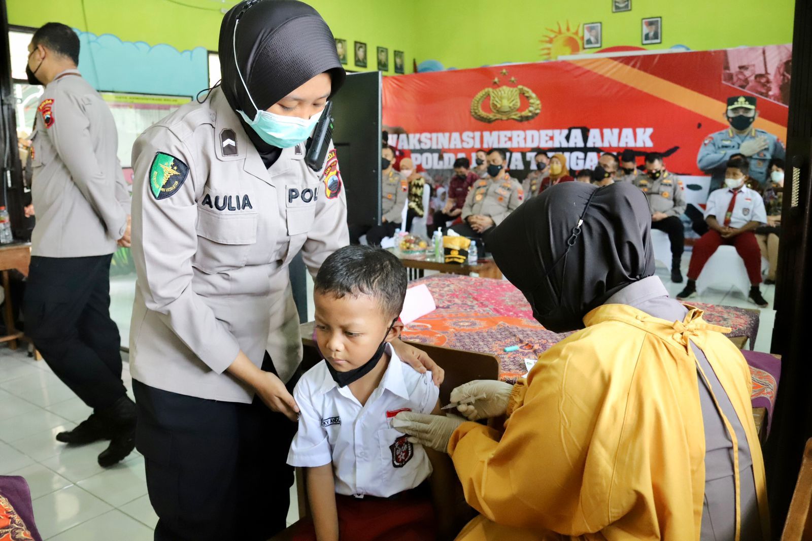 Kapolda Jateng Targetkan Vaksinasi Anak Capai 70 Persen pada Pekan Depan