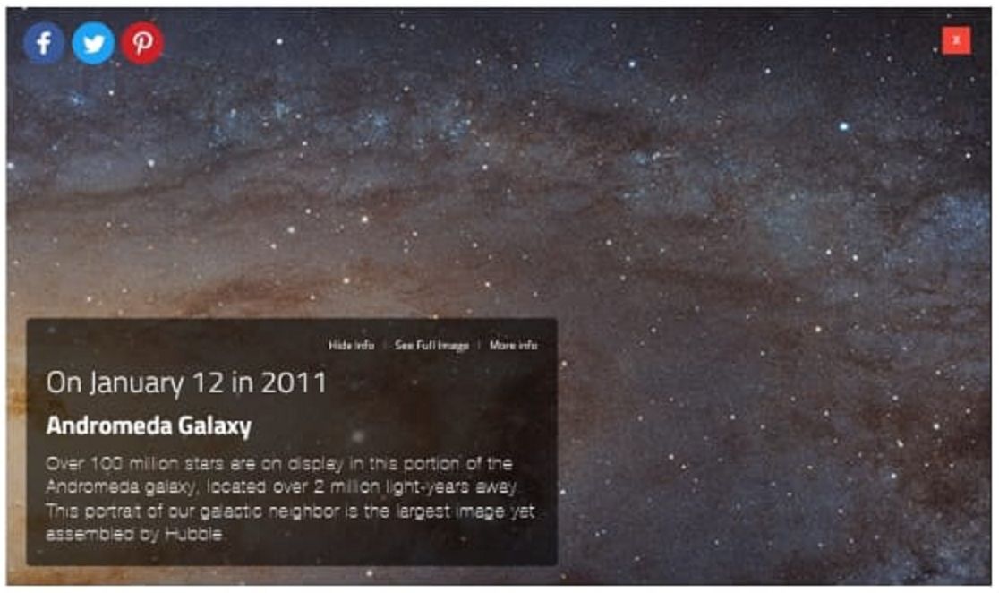 What did hubble see on your birthday 2003