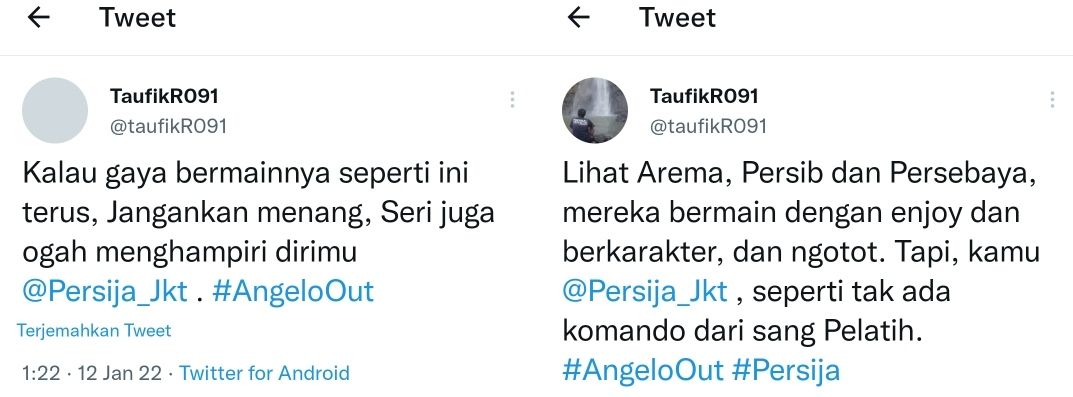 Sindiran netizen atas kekalahan Persija Jakarta dari Persipura Jayapura