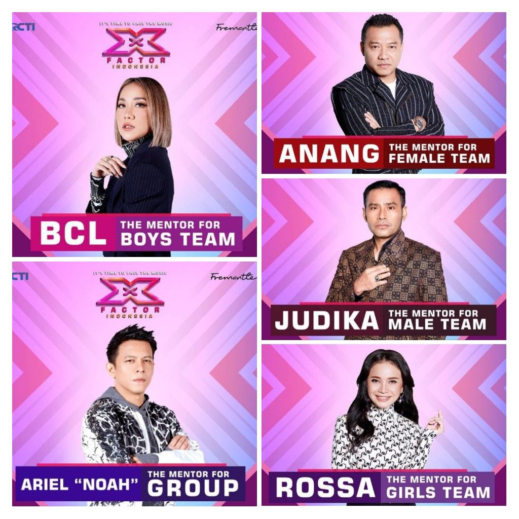 Lima Mentor X Factor Indonesia.