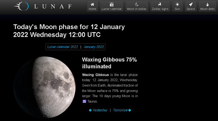 Lunaf.com The Moon, cara buat Moon Phase Calendar sesuai tanggal lahir di wallpaper lockscreen yang sedang viral di TikTok.