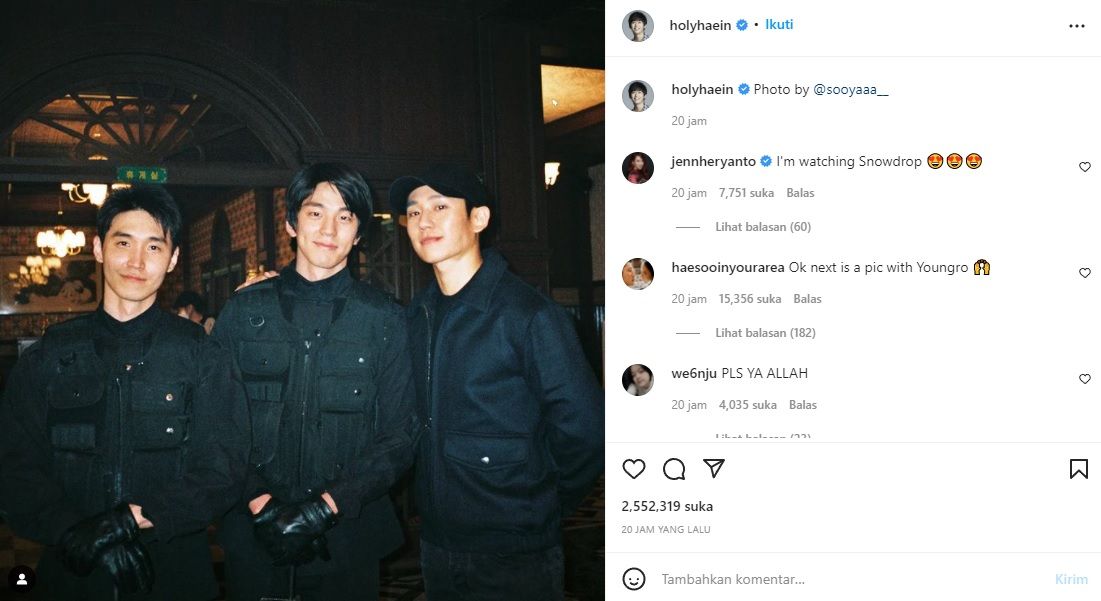 Heboh Foto Terbaru Jisoo dan Jung Hae In di Instagram.