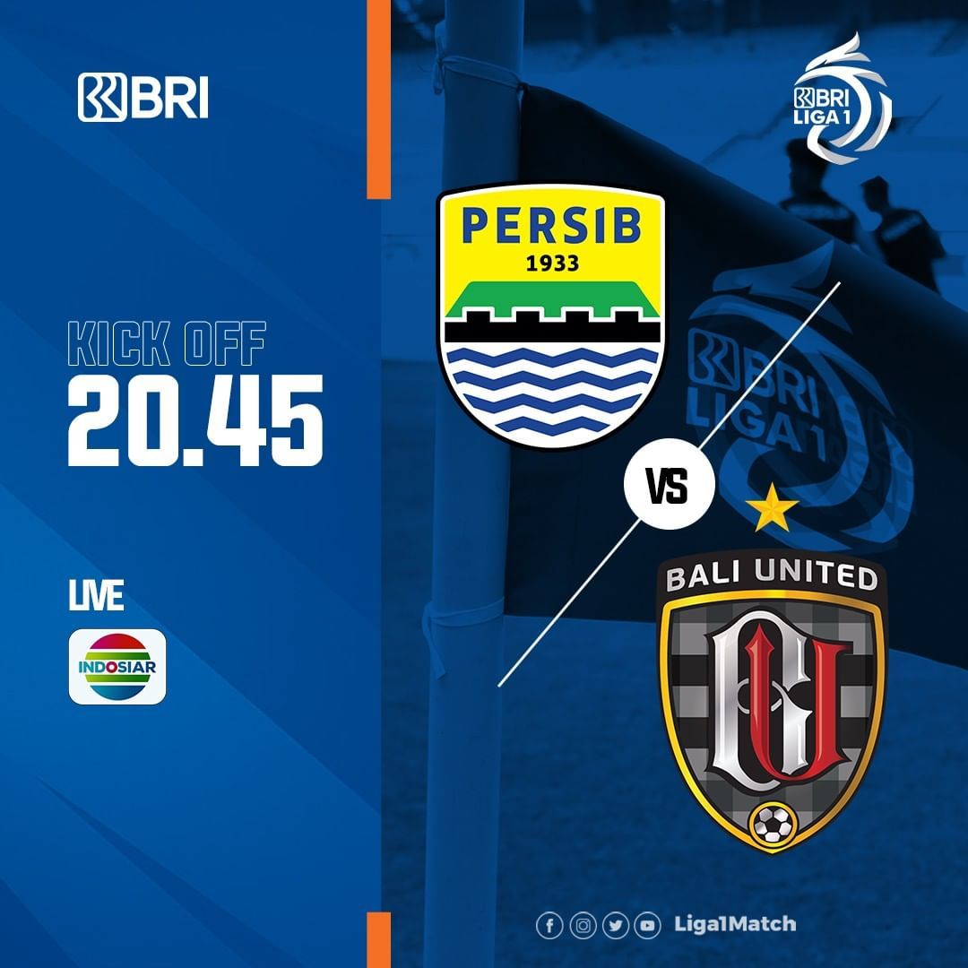 Link Live Streaming Pertandingan Big Match Persib Bandung vs Bali United di BRI Liga 1 Indonesia 2021-2022 Kamis 13 Januari 2022