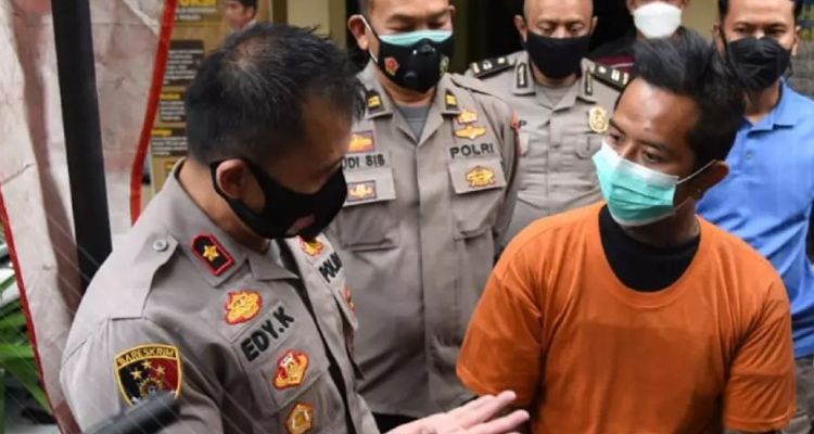 Pelaku kasus pemerasan di Simpang Moh Toha, Kota Bandung, ditangkap Polsek Regol, Rabu 12 Januari 2022