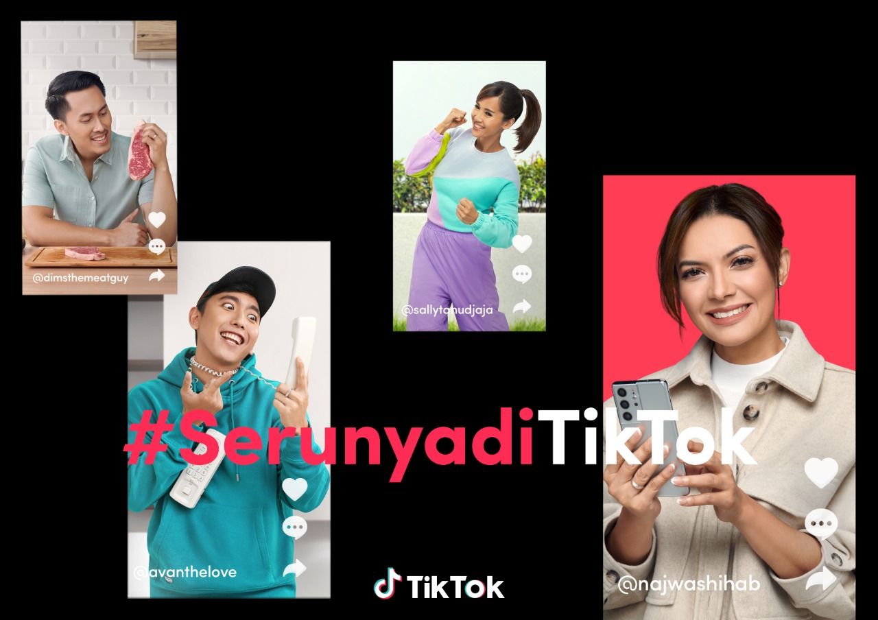 Najwa Shihab serta sejumlah kreator TikTok untuk membantu menyebarkan semangat #SerunyadiTikTok.