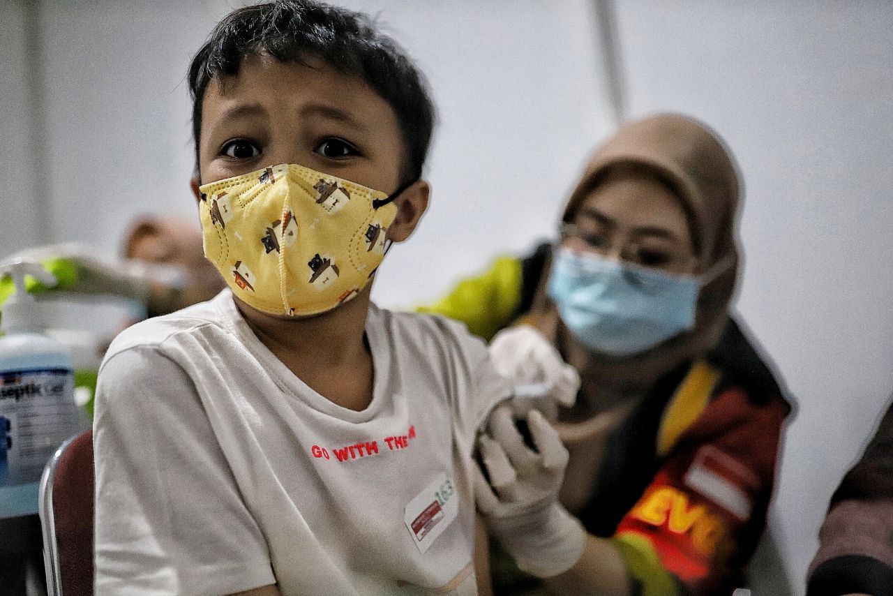 Vaksinasi Anak usia 6-11 tahun di Kota Bandung, Jumat 14 Januari 2022