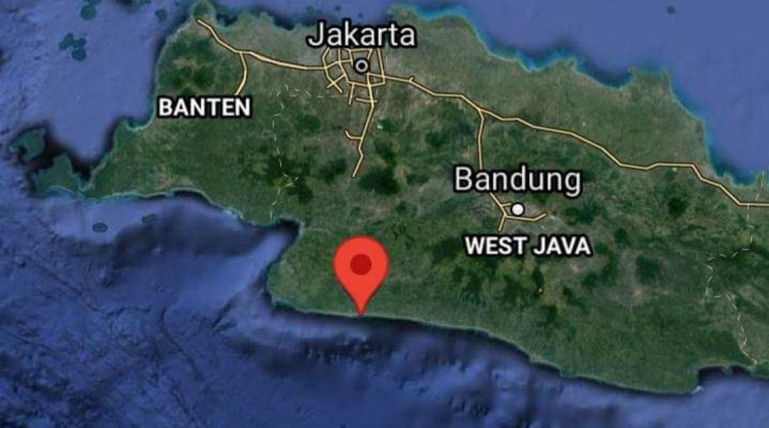 Peta Titik Gempa Wilayah Kota Sukabumi Jawa Barat 