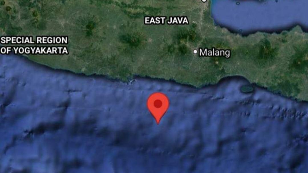 Peta Titik Gempa Wilayah BlitarJawa Timur 