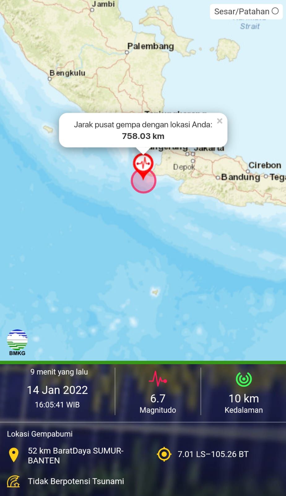 BREAKING NEWS: Jabodetabek Diterjang Gempa Berikut Indo Lengkapnya