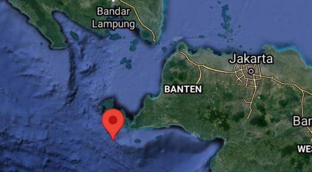 Peta Titik Gempa Wilayah Sumur Banten 