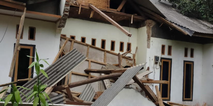 Sebanyak 257 rumah dilaporkan terdampak akibat Gempabumi yang mengguncang Selatan Banten.