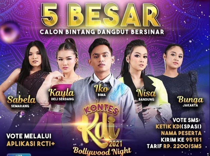 Saksikan 5 Besar Kontes KDI 2021 Bollywood Night. Berikut Jadwal Acara