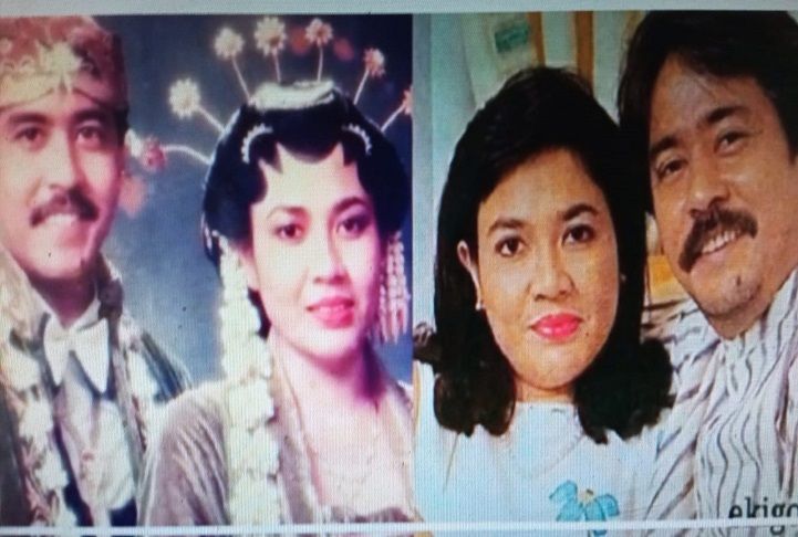 Potret Rano Karno dan Dewi Indriati.
