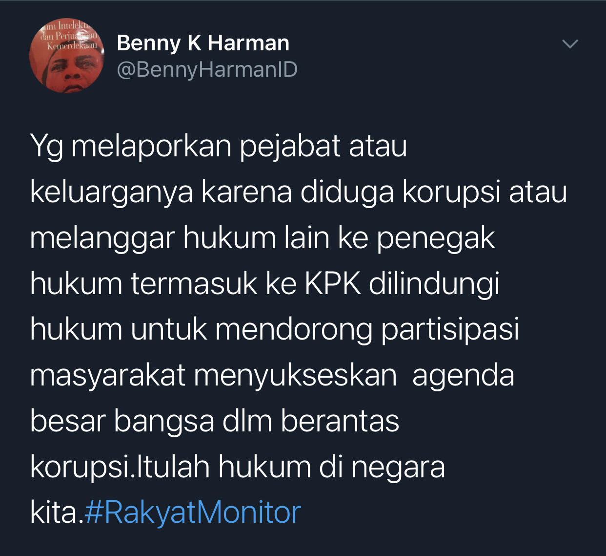 Cuitan Benny Harman mengenai Ubedilah Badrun balik dilaporkan Relawan Jokowi Mania usai laporkan Gibran dan Kaesang ke KPK.