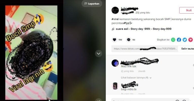 Warganet Berburu Link Video Bocah SMP 48 Detik yang Viral di TikTok, Isinya  Mengejutkan - Media Jabodetabek