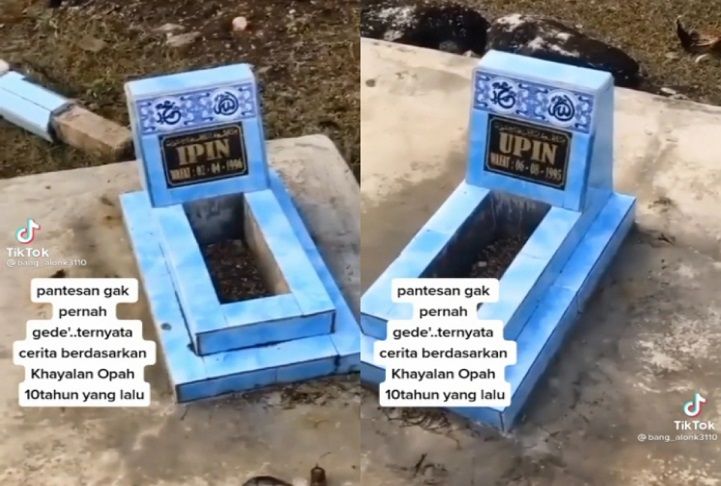 foto kuburan upin ipin