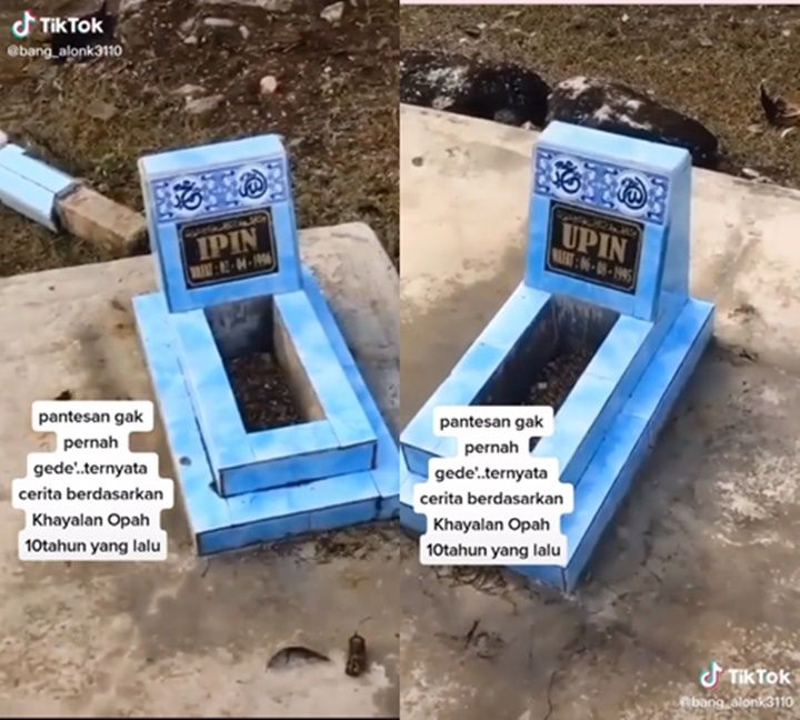 Viral Video Penampakan Makam Upin Ipin, Diambil dari Kisah Nyata?