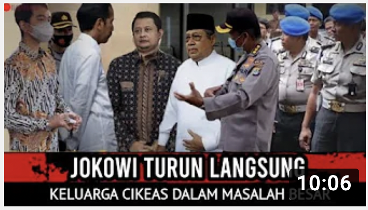 Thumbnail video yang menyebut SBY terlibat dalam pelaporan Gibran Rakabuming
