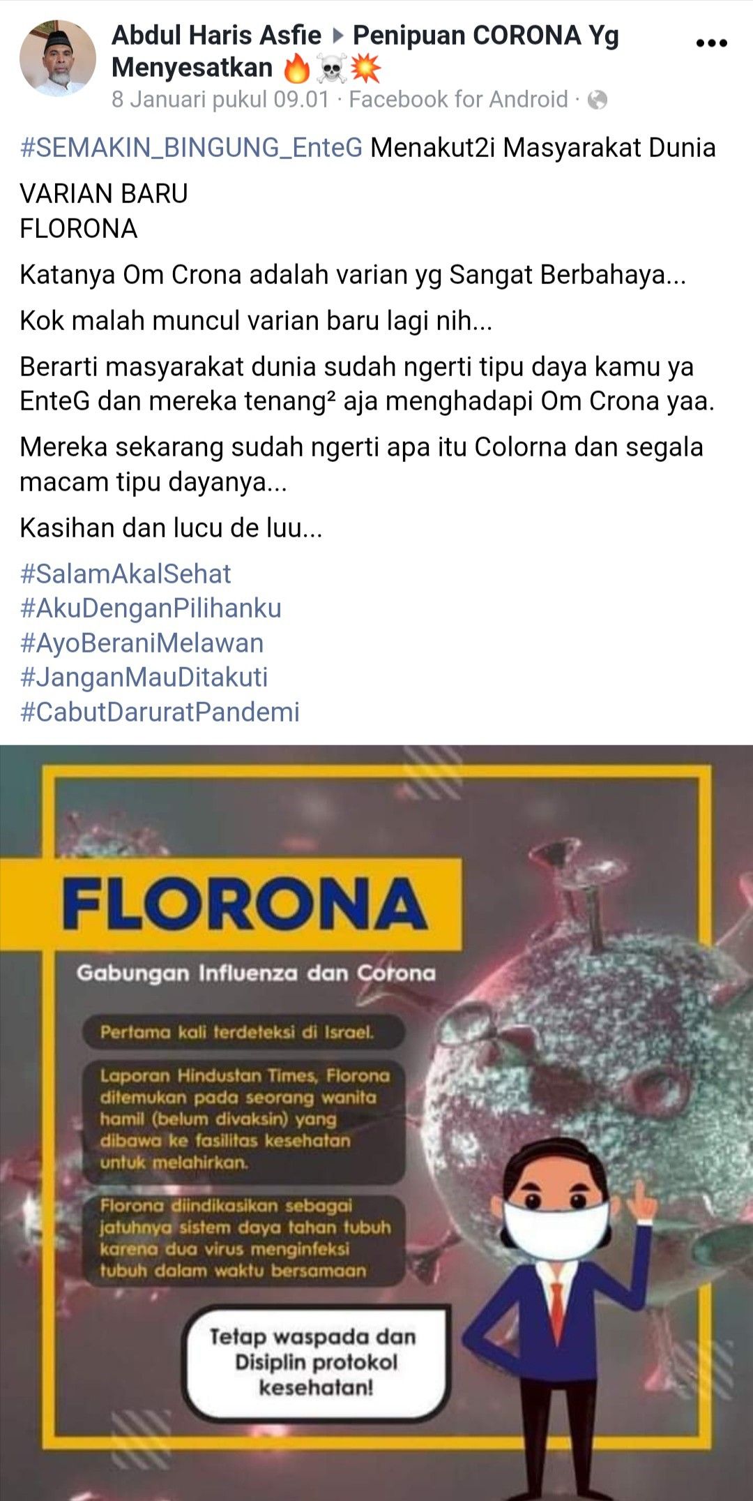 Florona virus varian baru dari corona