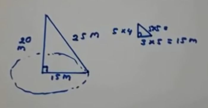 Kunci Jawaban Matematika Kelas 8 SMP Halaman 22, 23, 24 Ayo Kita Berlatih 6.2 Penerapan Teorema Pythagoras