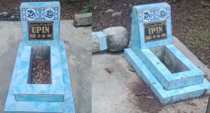 Pengakuan ayah dari dua makam bocah dengan nisan bernama Upin dan Ipin, ternyata begini fakta sebenarnya.