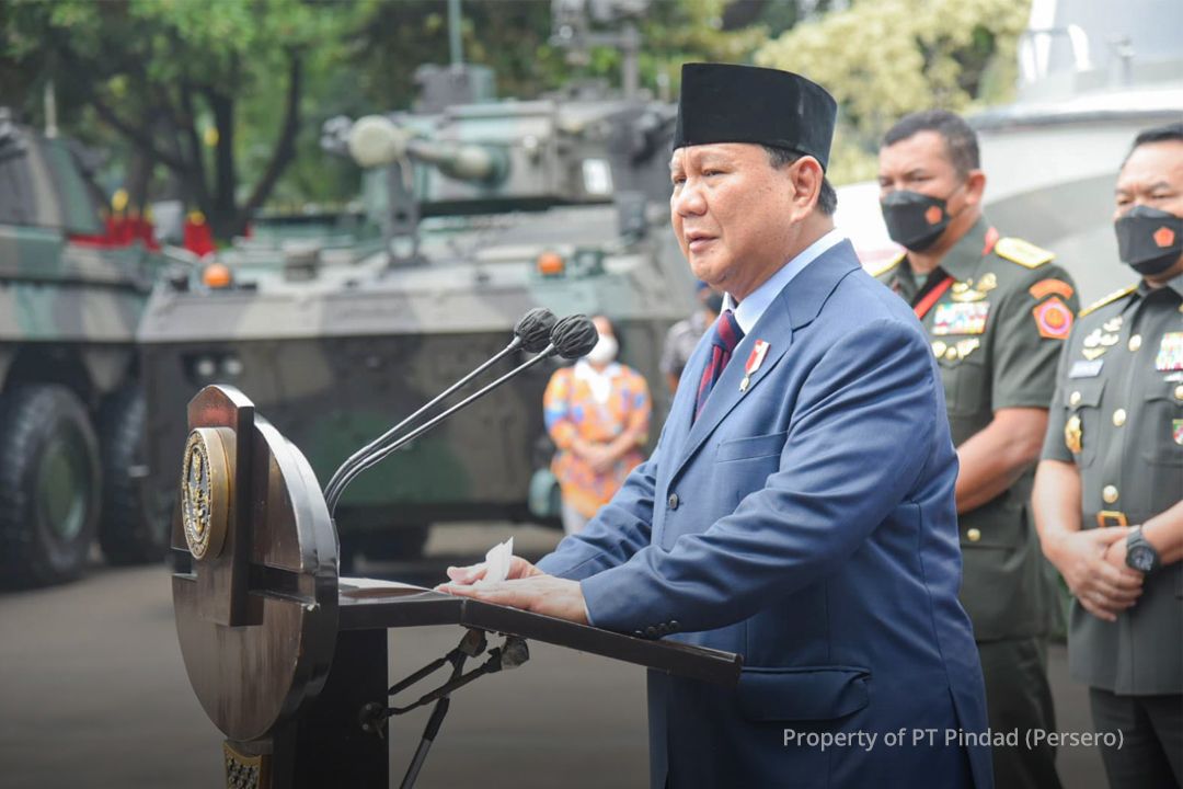 Menteri Pertahanan RI, Prabowo Subianto yang diduga dihina Ely Mulyadi.