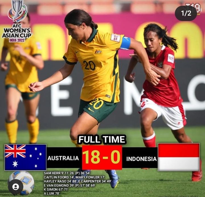 Indonesia vs australia wanita